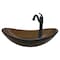 Novatto BABBUCCIA Glass Vessel Bathroom Sink Set, Oil Rubbed Bronze NSFC-324T359ORB - alternate 1